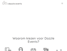 Tablet Screenshot of dazzle-events.be